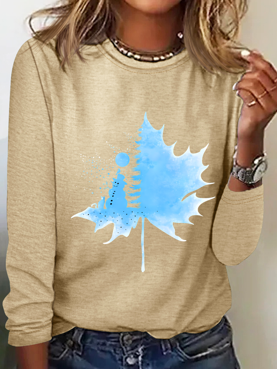 Winter Wonderland Casual Long Sleeve Shirt