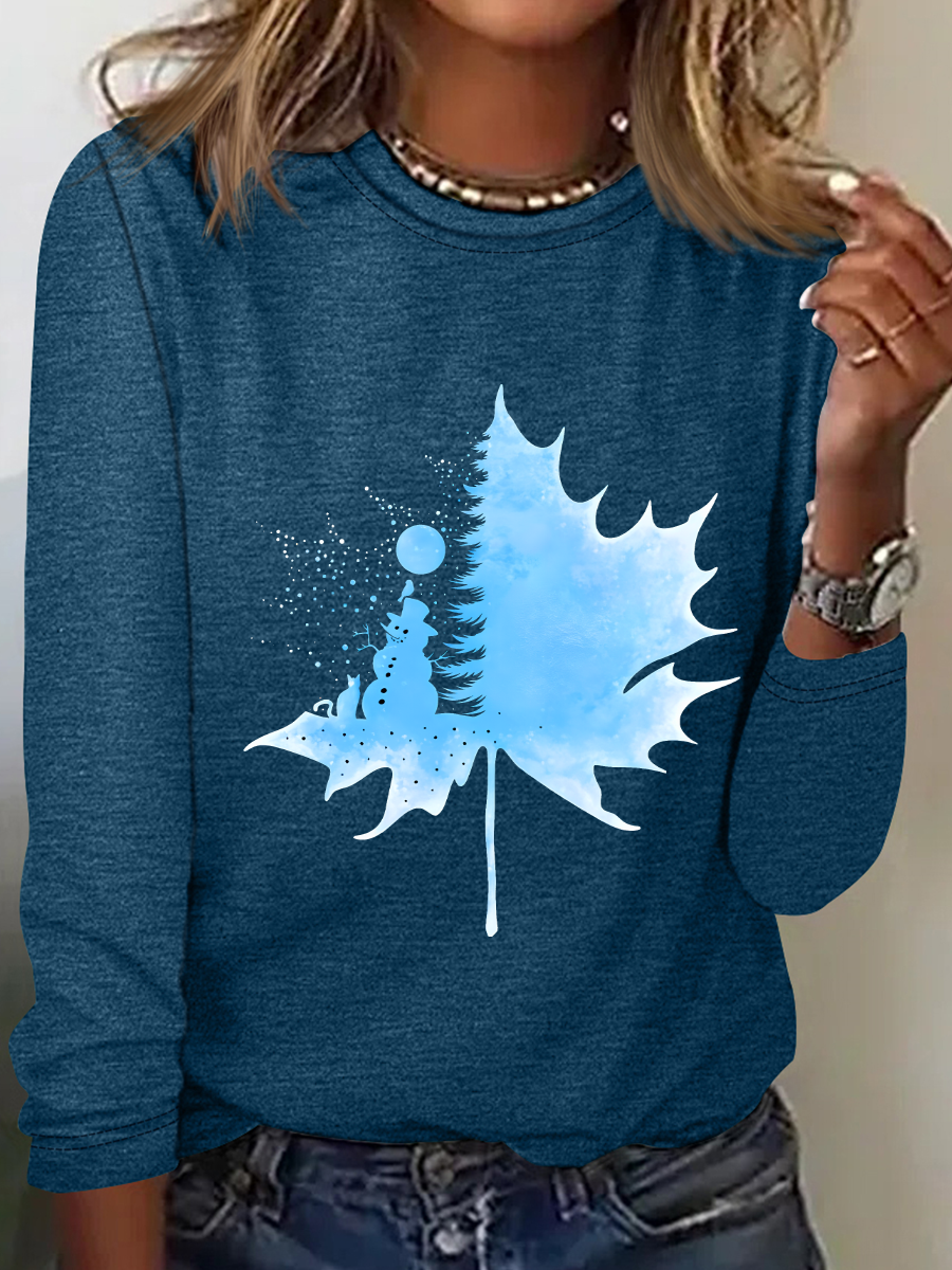 Winter Wonderland Casual Long Sleeve Shirt