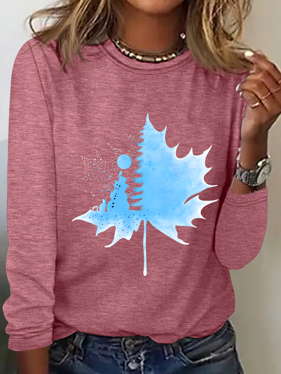 Winter Wonderland Casual Long Sleeve Shirt