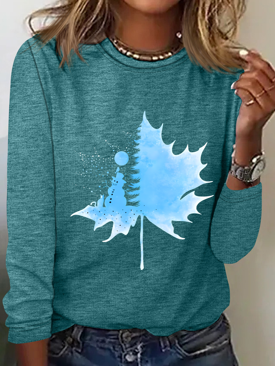 Winter Wonderland Casual Long Sleeve Shirt