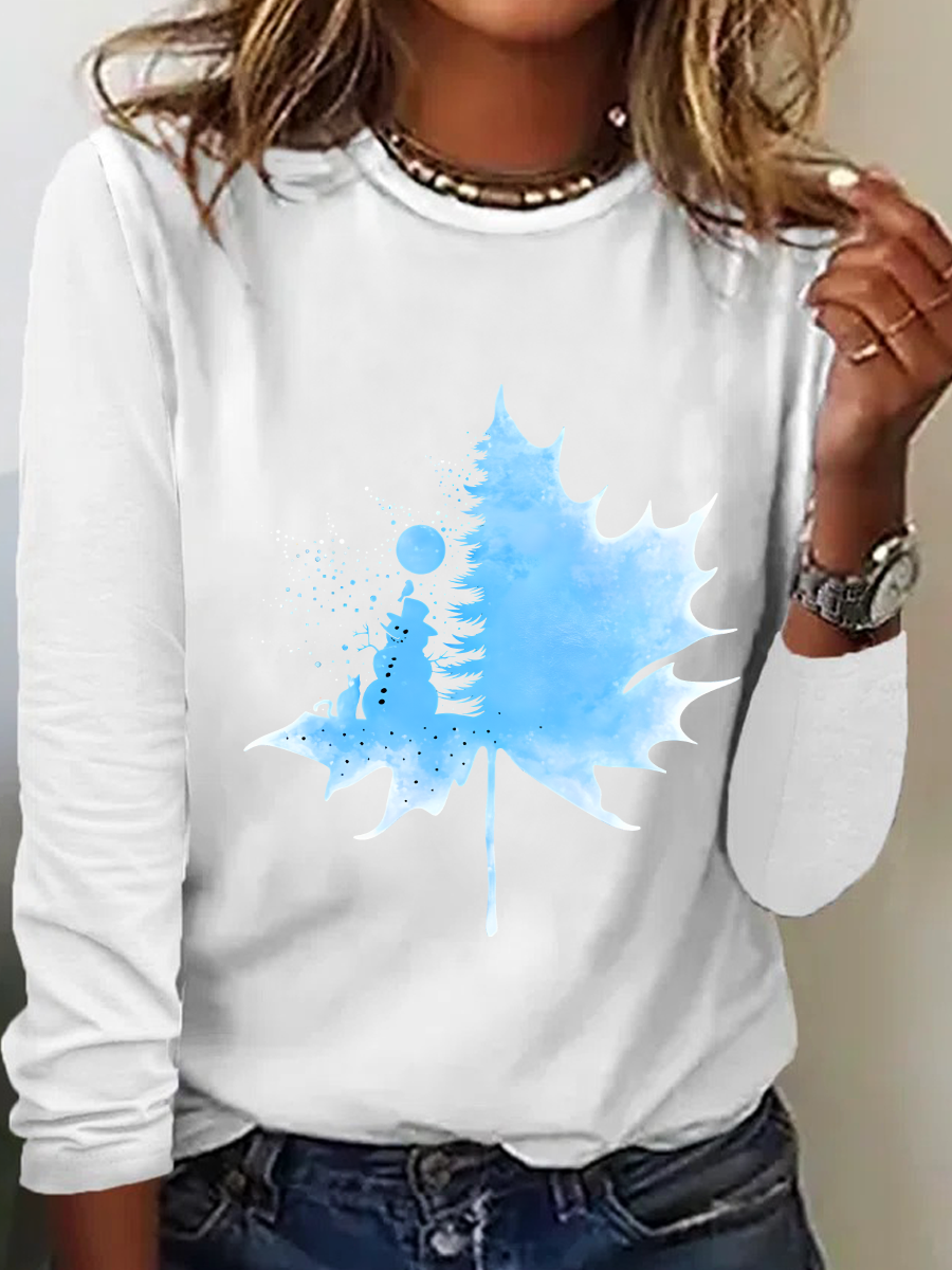 Winter Wonderland Casual Long Sleeve Shirt