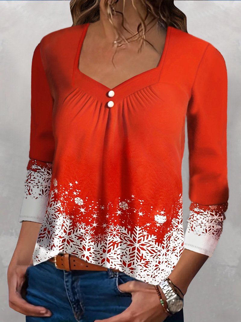 Christmas Casual Blouse