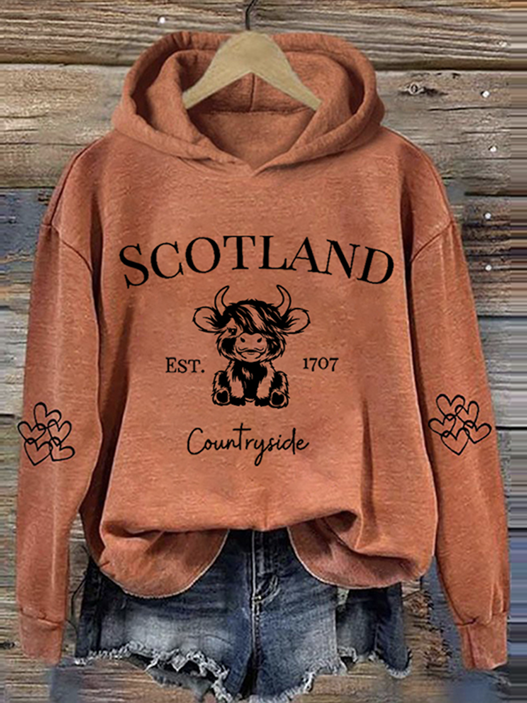 Scottish Cute Cartoon Calf Hoodie