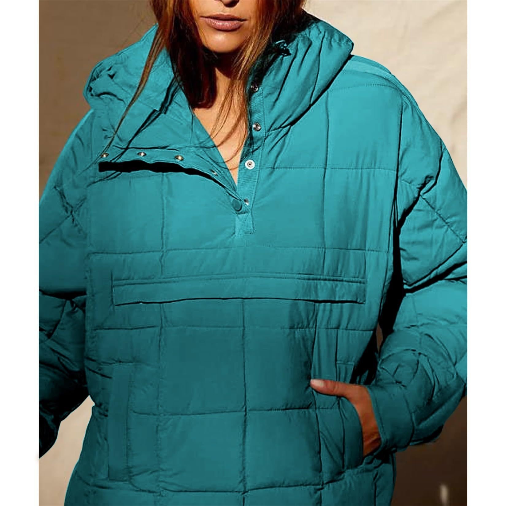 Casual Plain Loose Padded Jacket