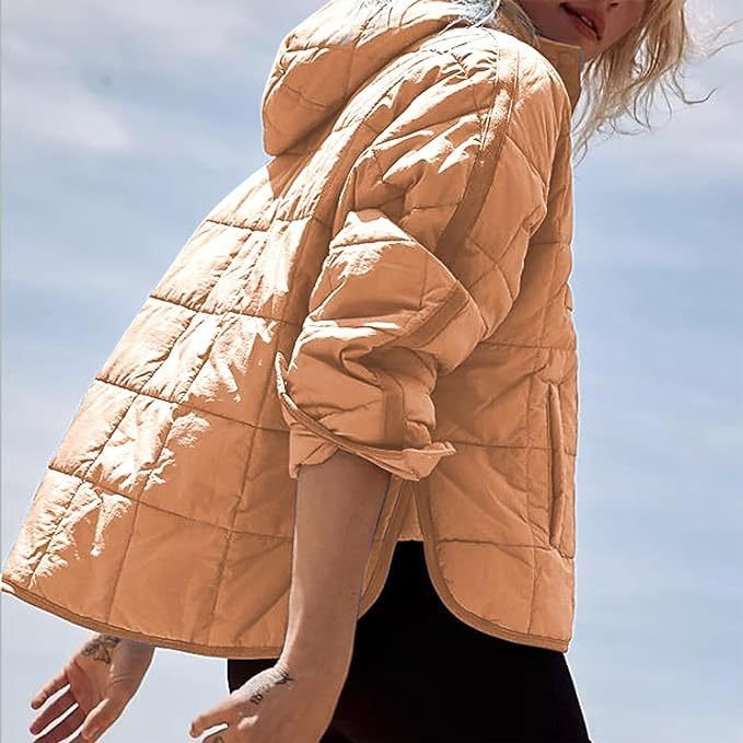 Casual Plain Loose Padded Jacket