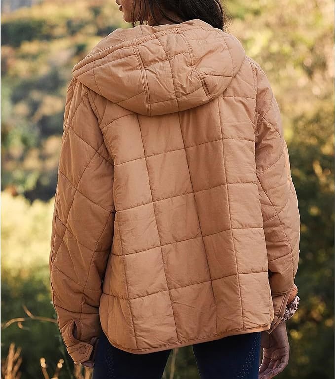 Casual Plain Loose Padded Jacket