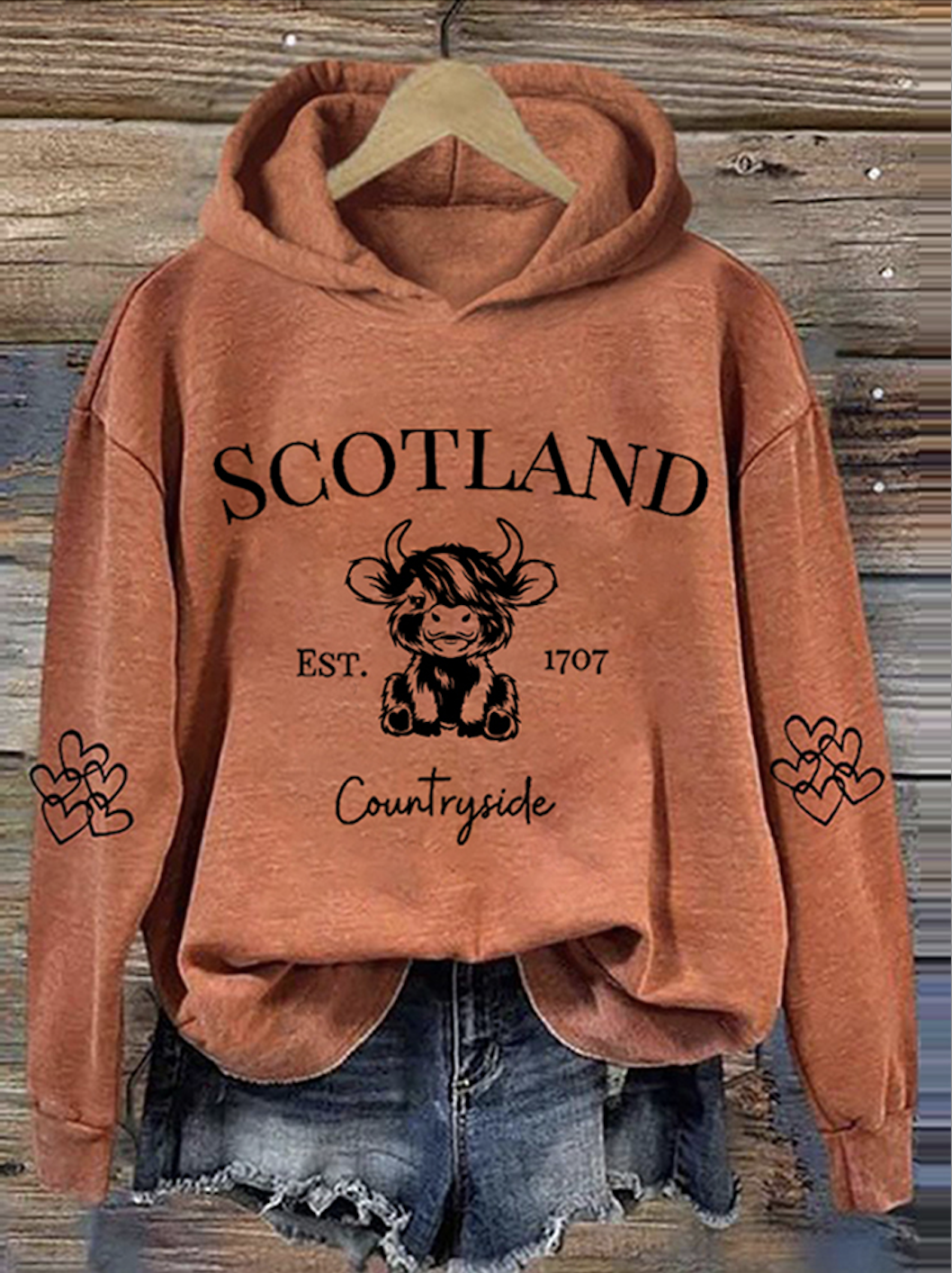 Scottish Cute Cartoon Calf Hoodie