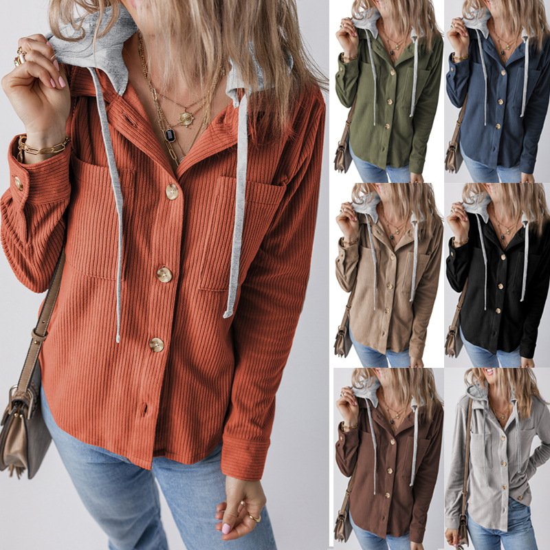 Plain Hoodie Casual Jacket