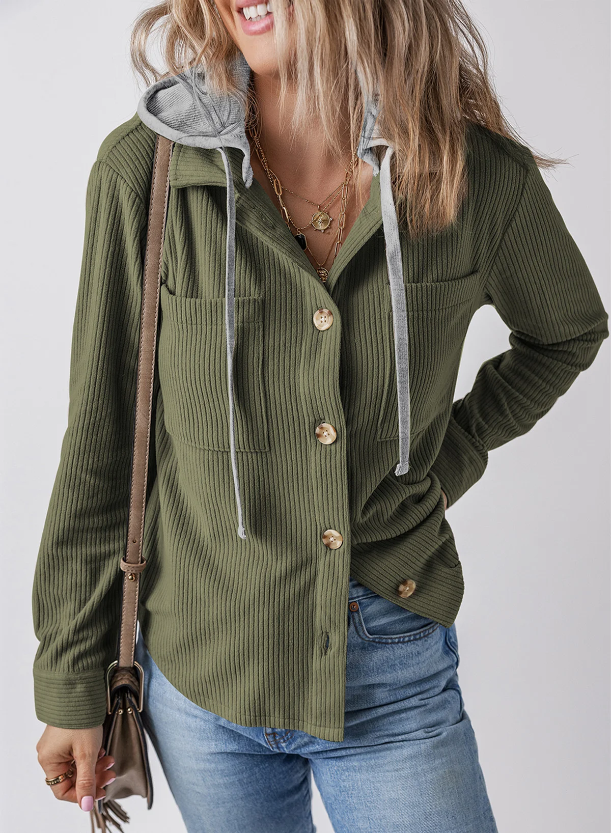 Plain Hoodie Casual Jacket