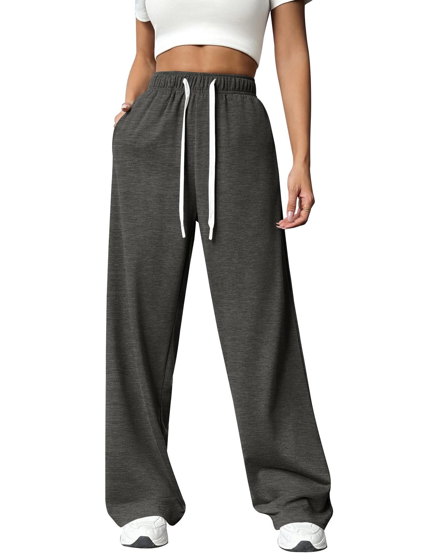 Loose Casual Plain Sweatpants & Joggers