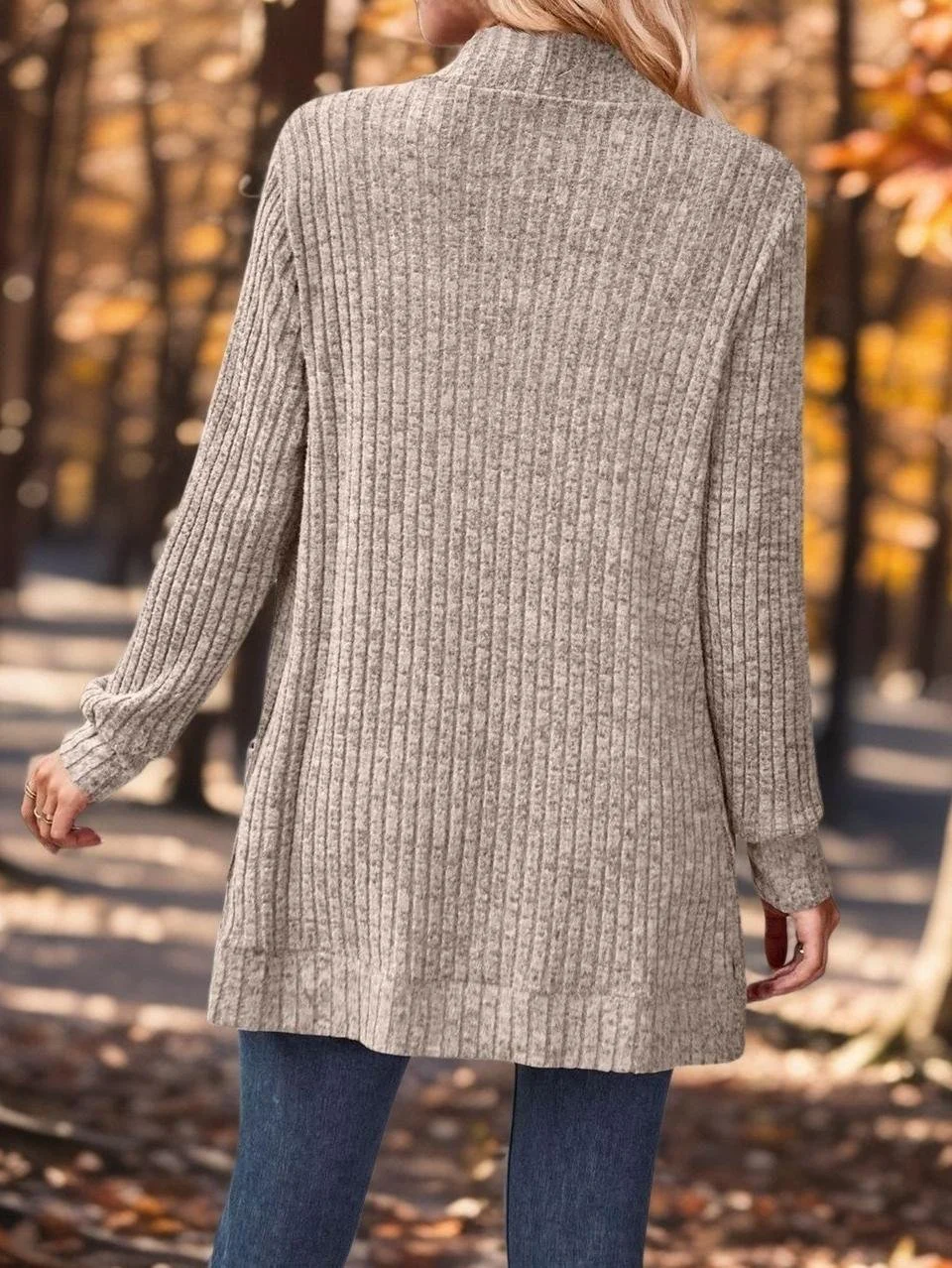 Casual Loose Plain Others Cardigan