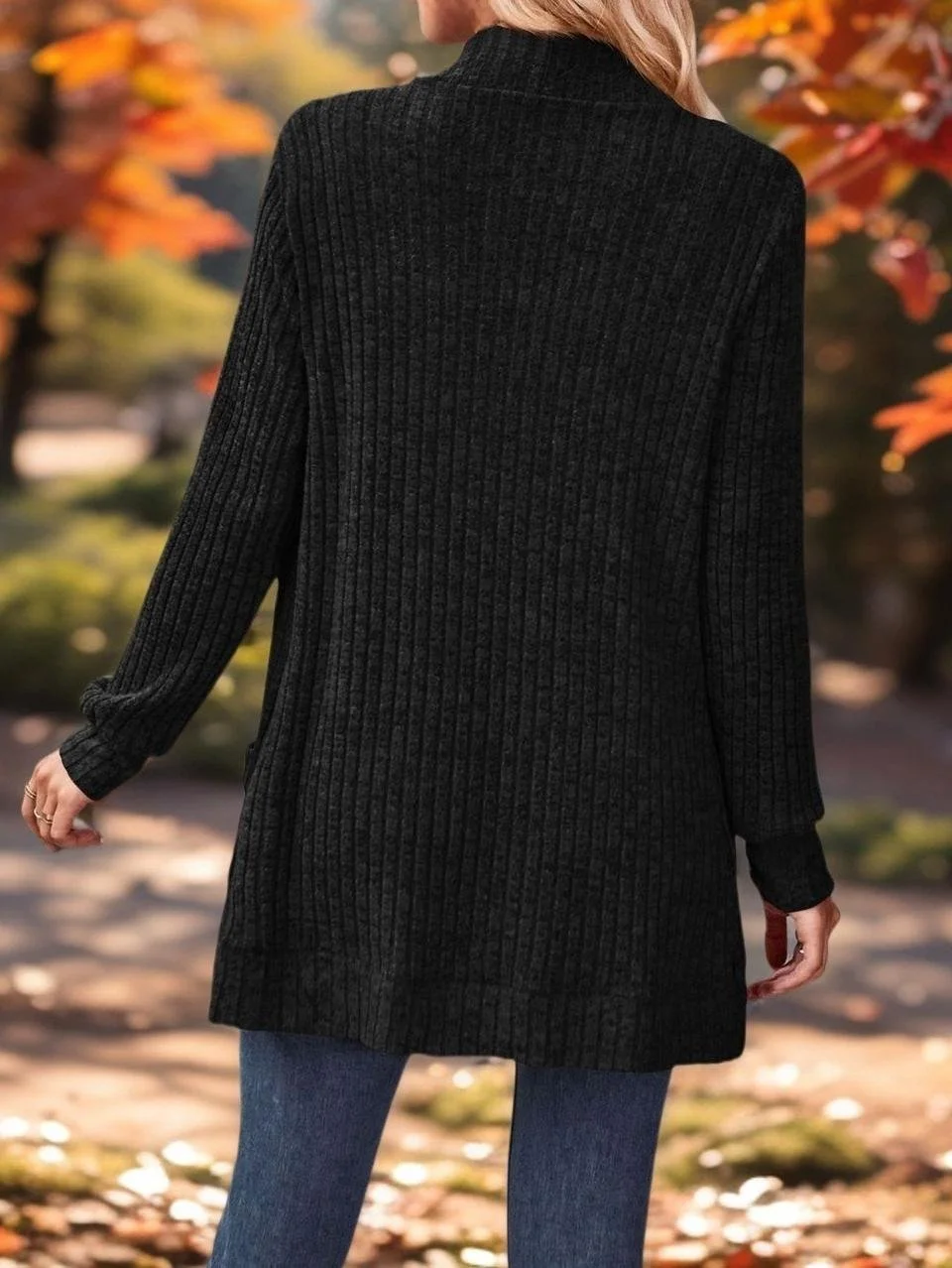 Casual Loose Plain Others Cardigan