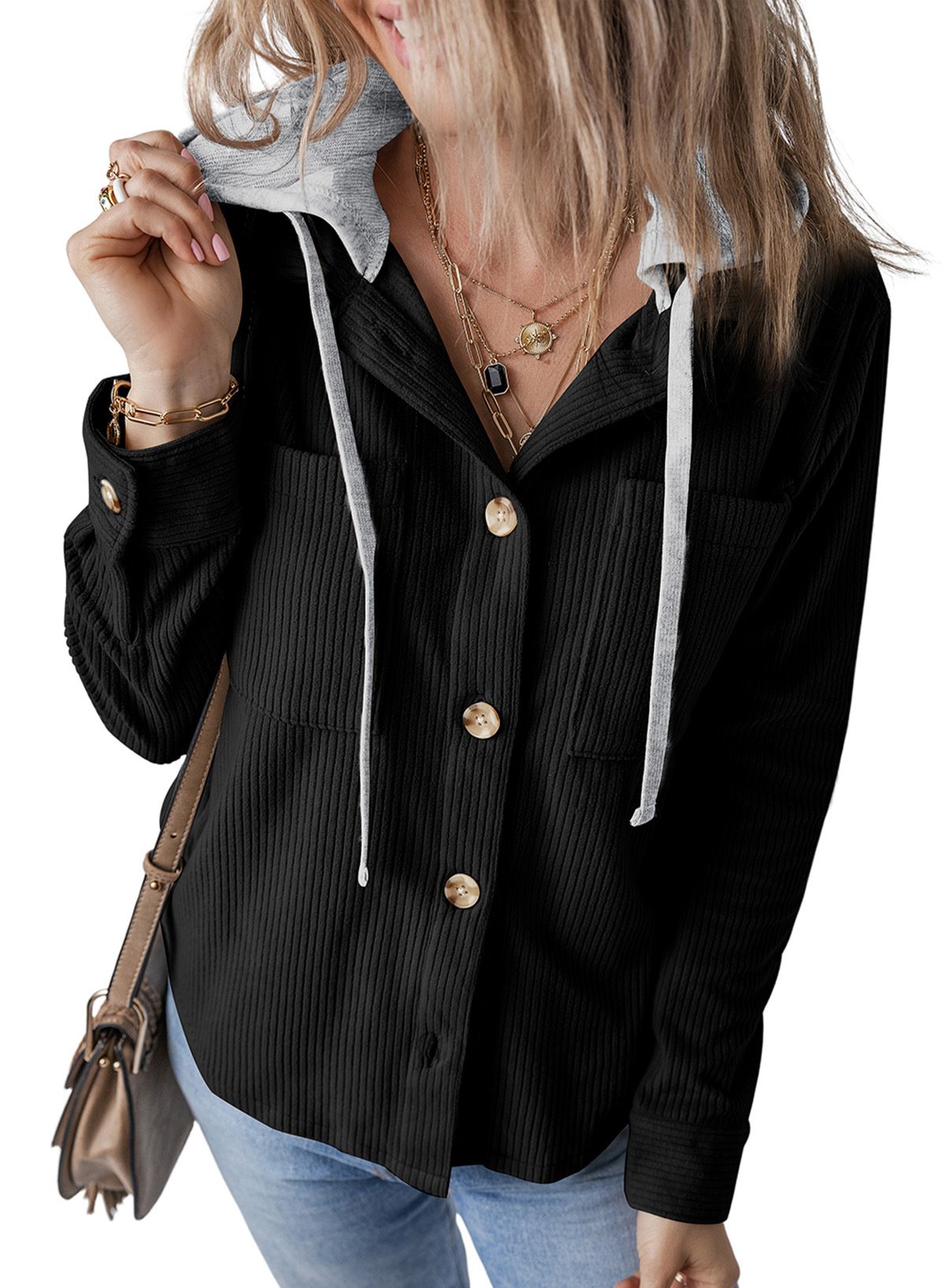 Plain Hoodie Casual Jacket