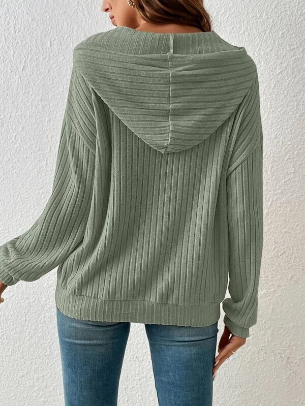 Plain Casual Hoodie Loose Hoodie