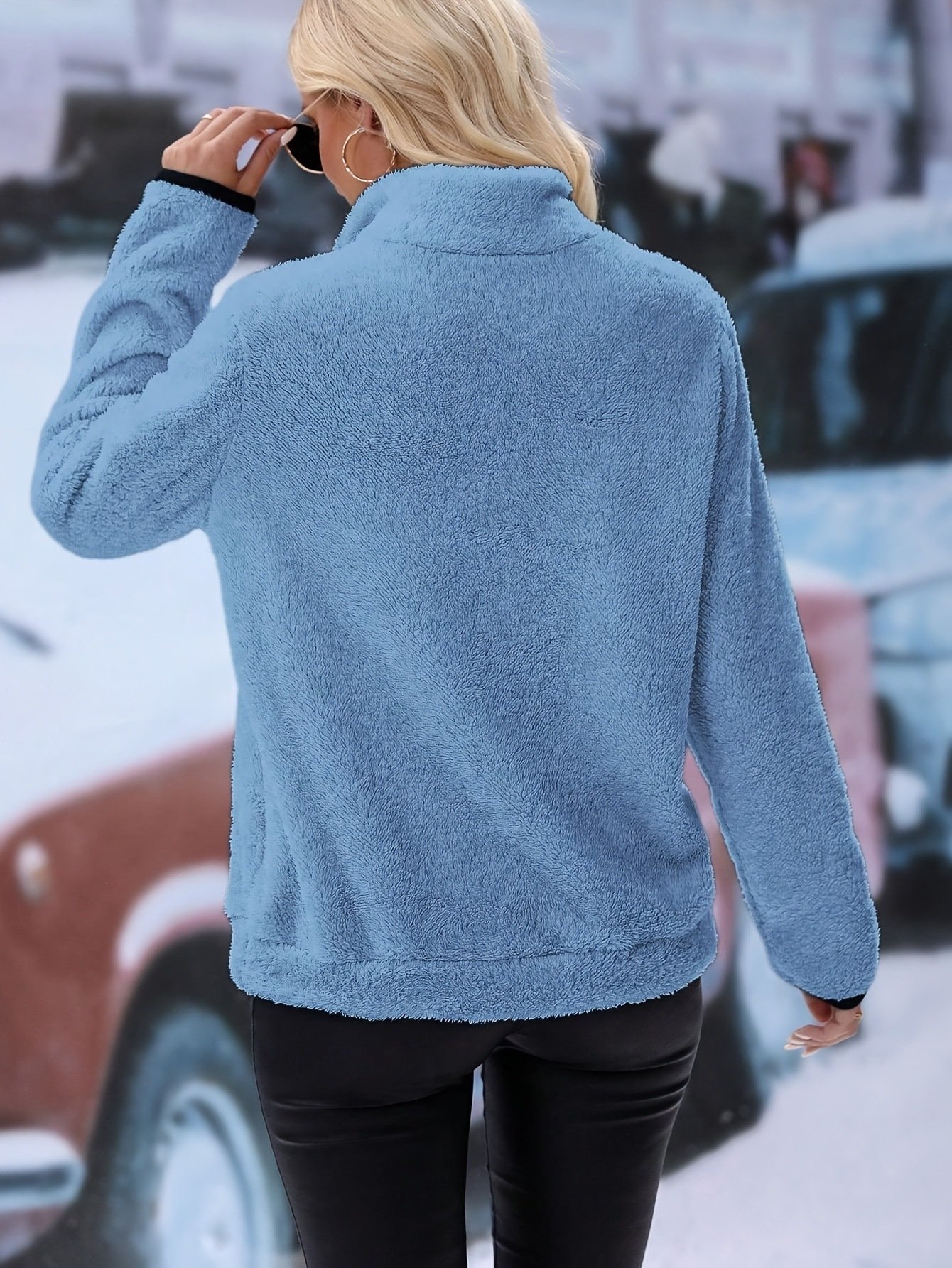 Regular Fit Plain Casual Sweatshirt