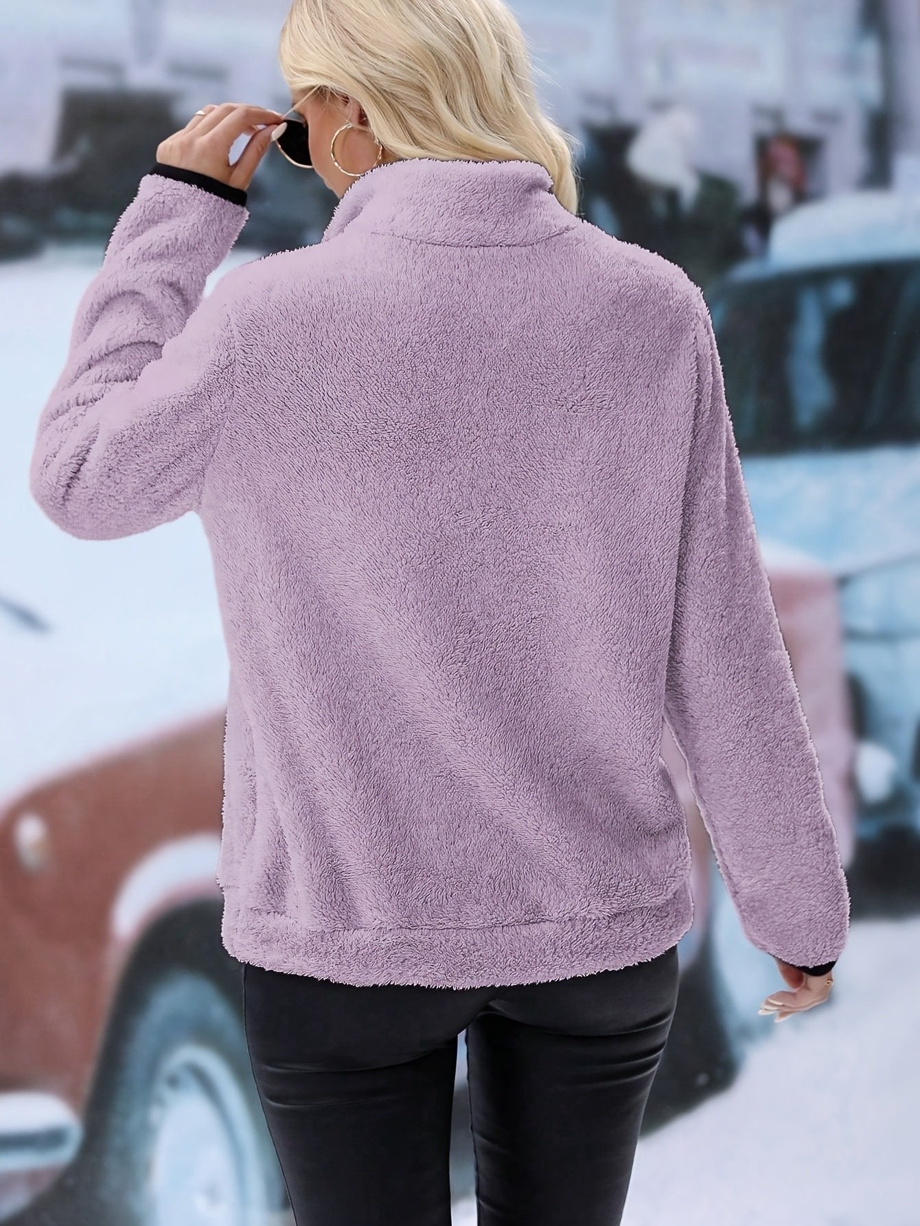 Regular Fit Plain Casual Sweatshirt