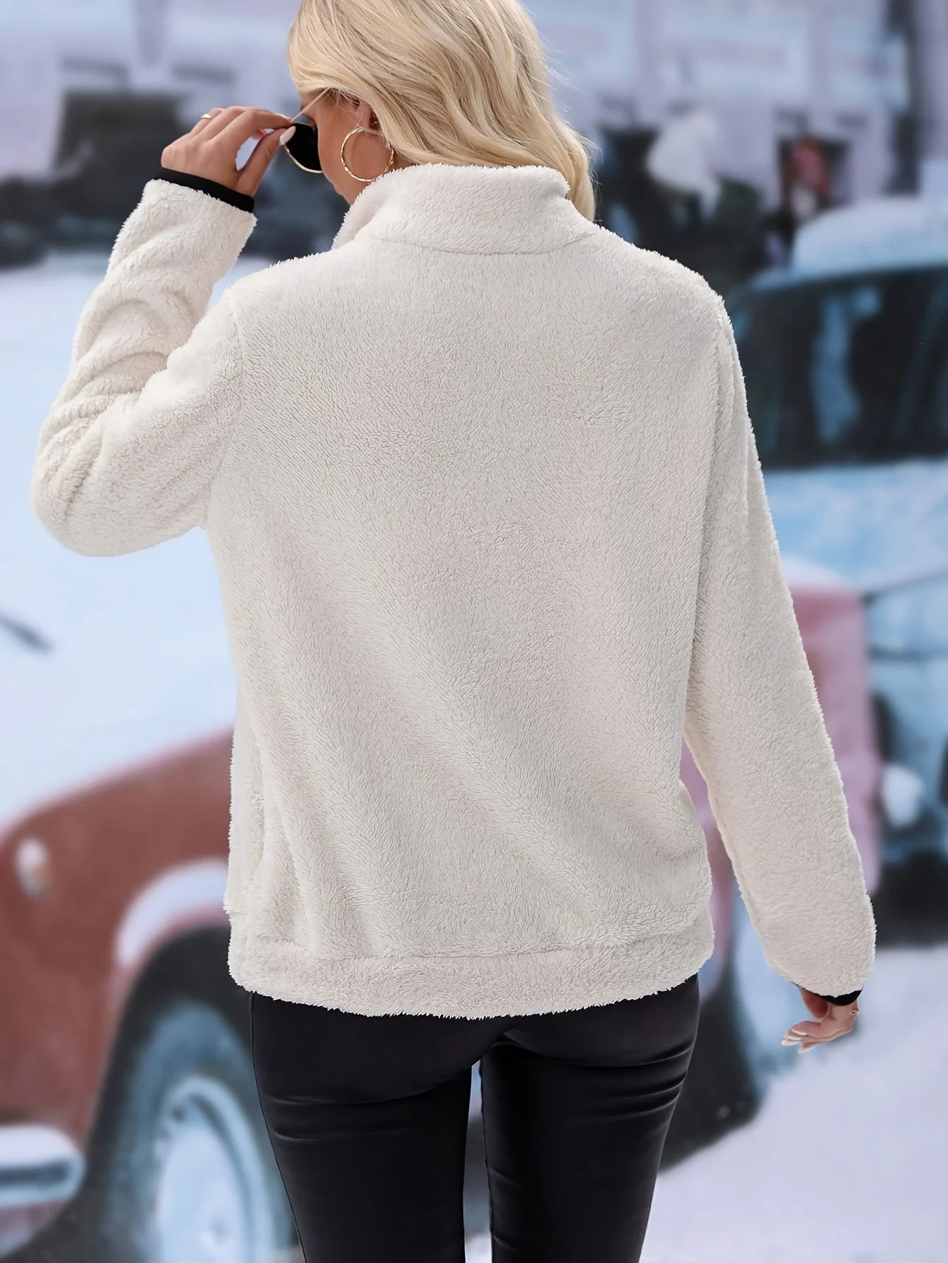 Regular Fit Plain Casual Sweatshirt