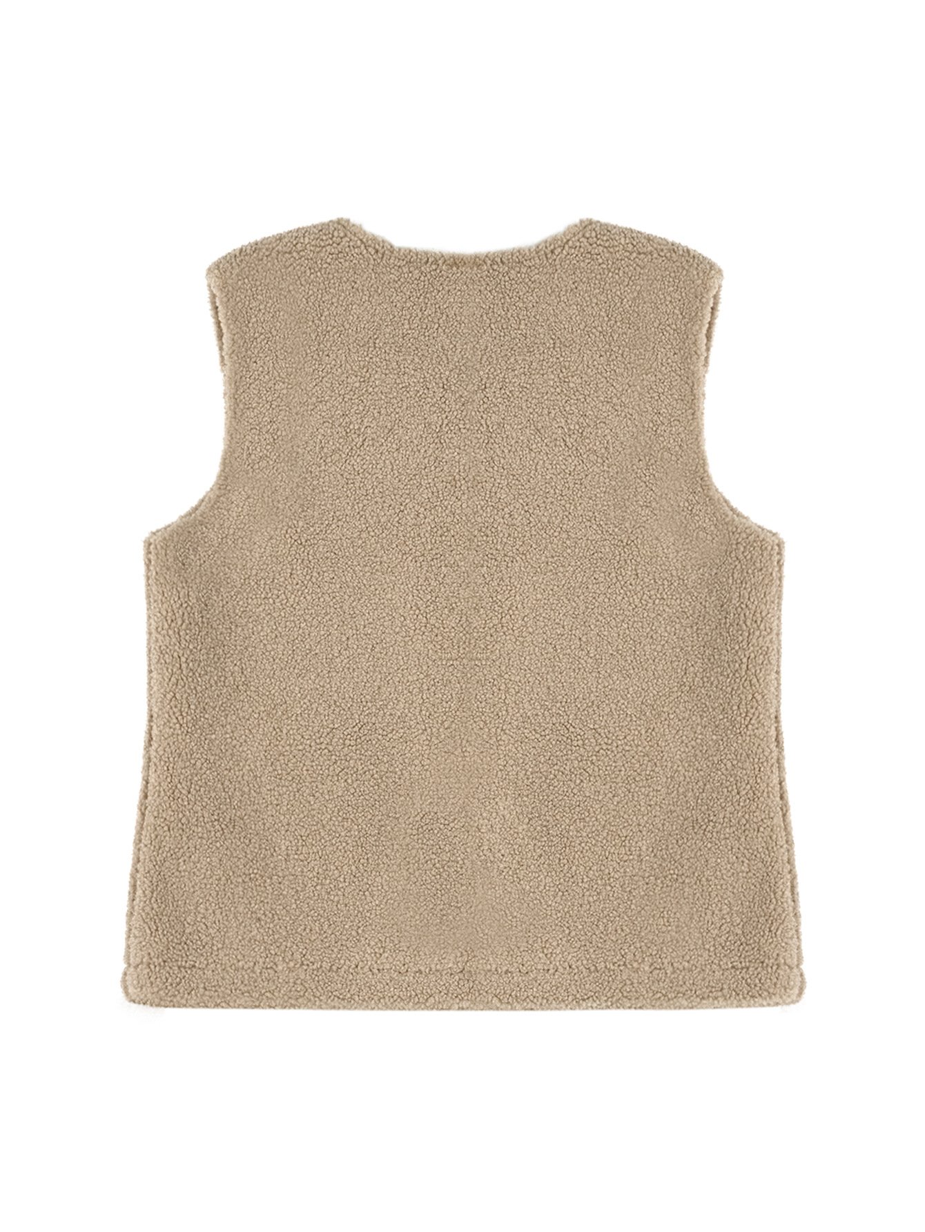 Plain Crew Neck Casual Loose Vest