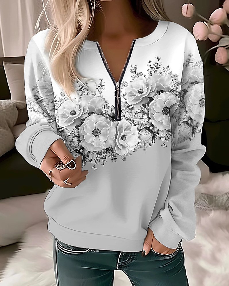 Casual Crew Neck Sweatshirt