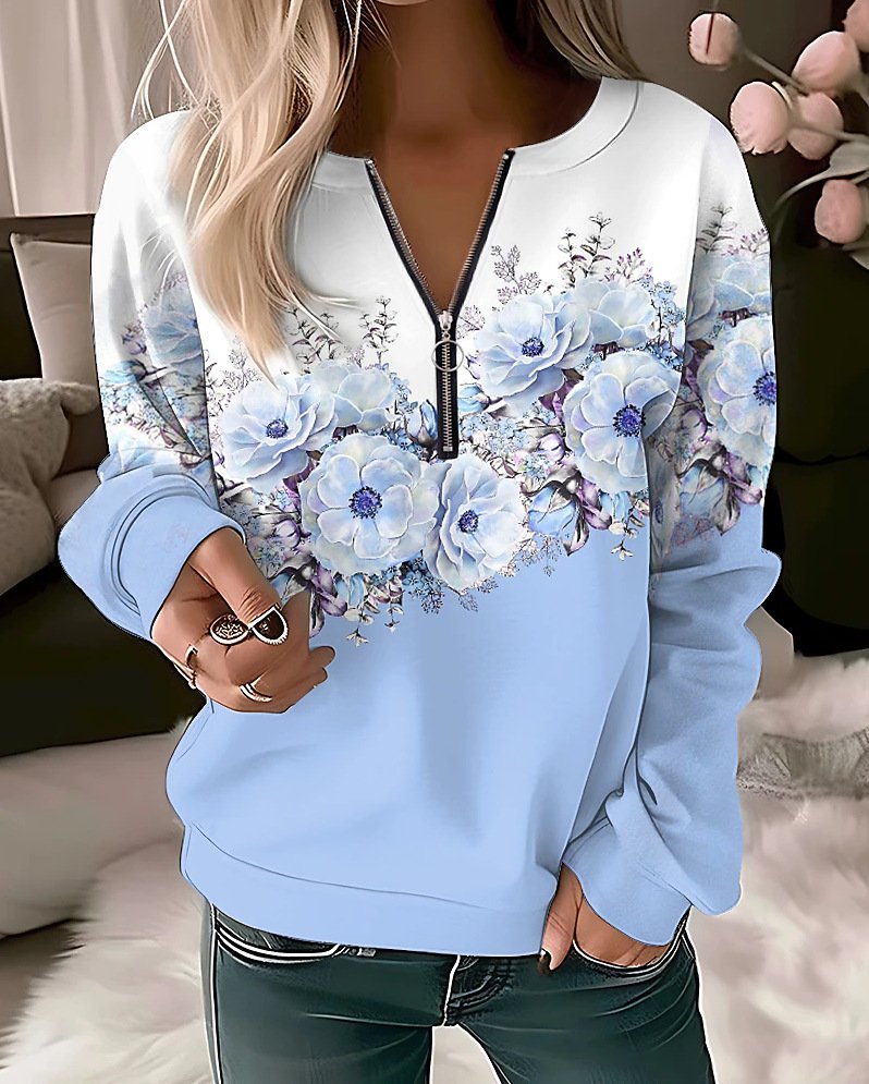 Casual Crew Neck Sweatshirt