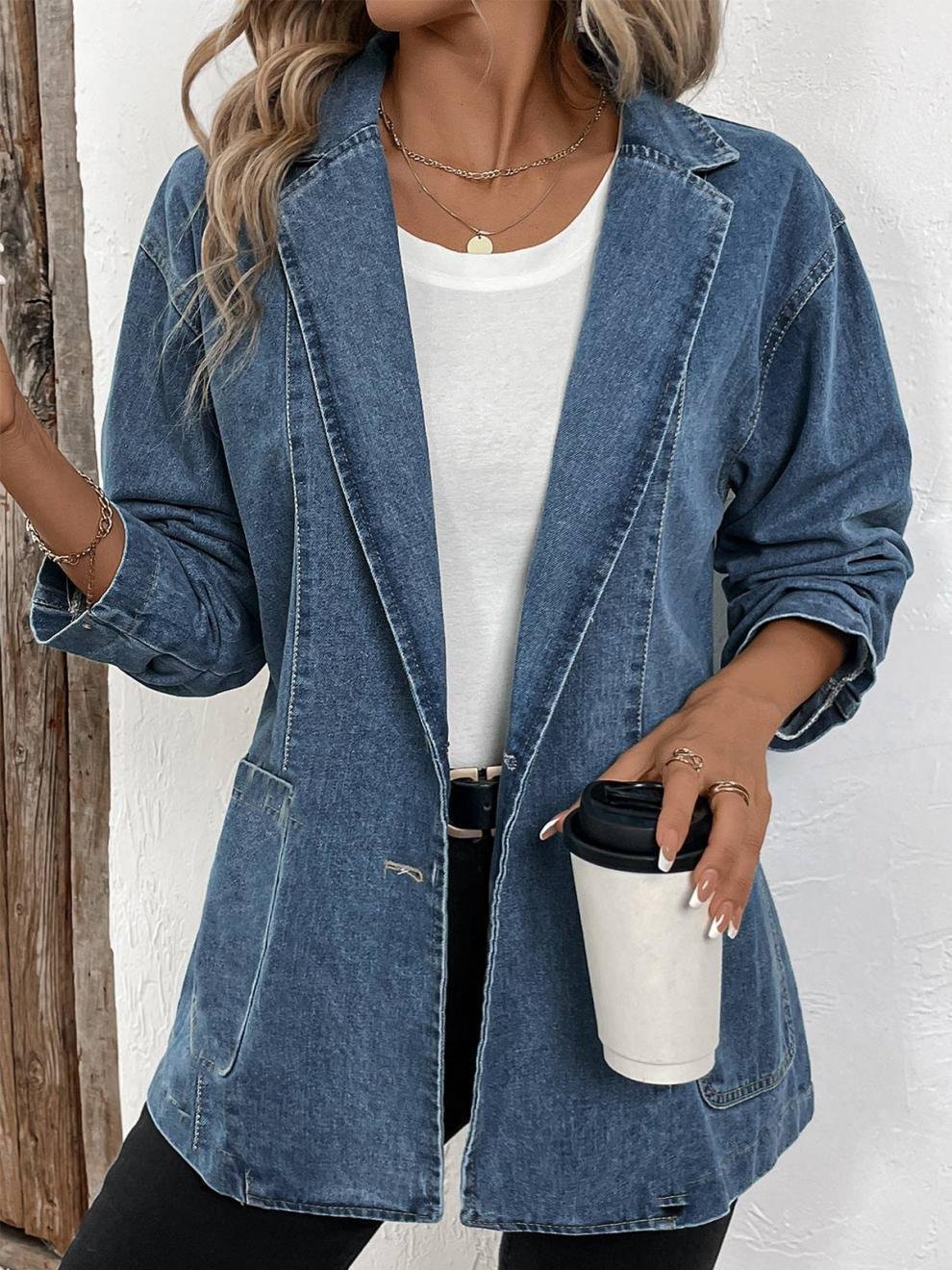 Casual Denim Loose Jacket