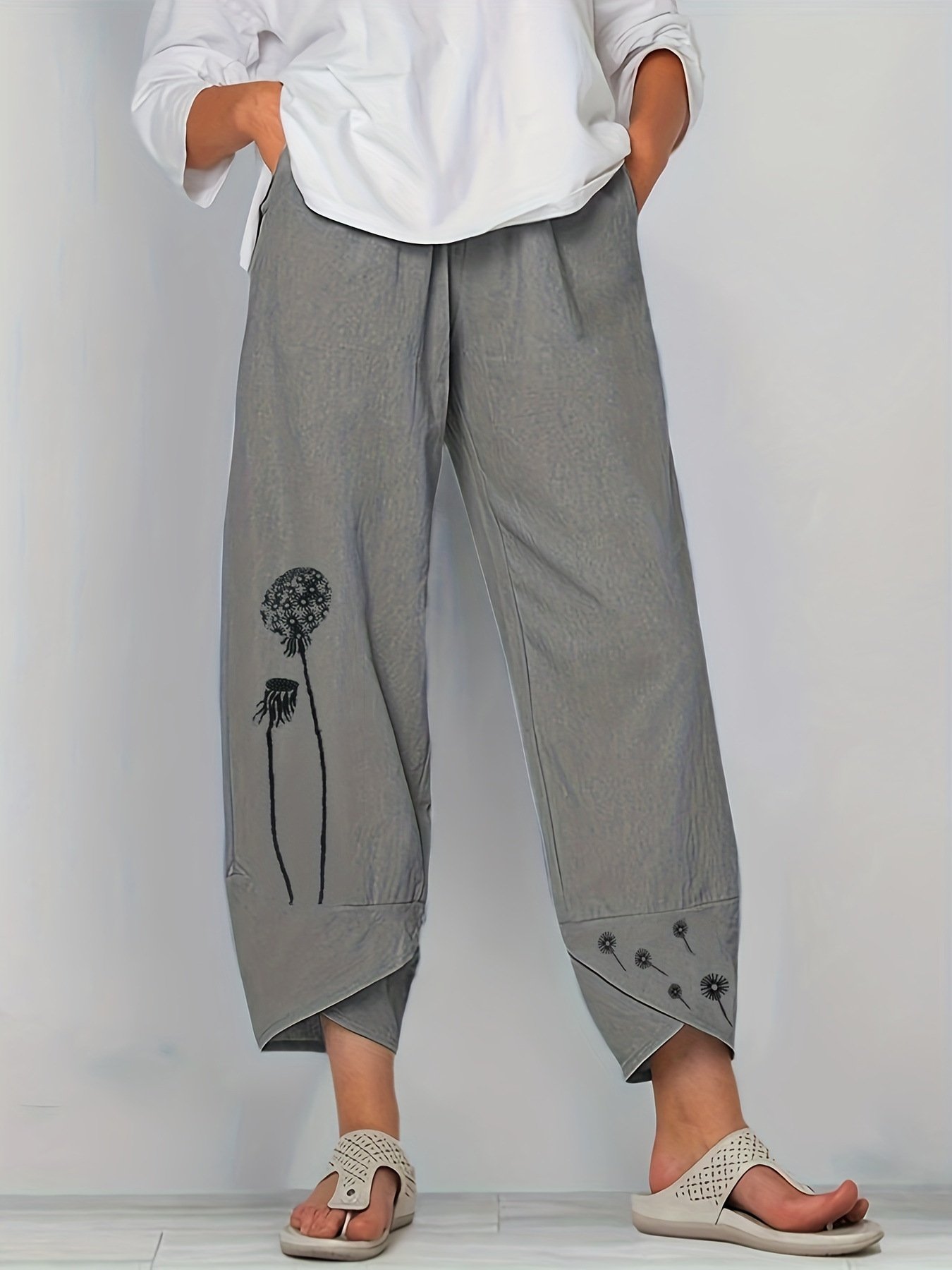 Vintage 3D Printing Loose Pants