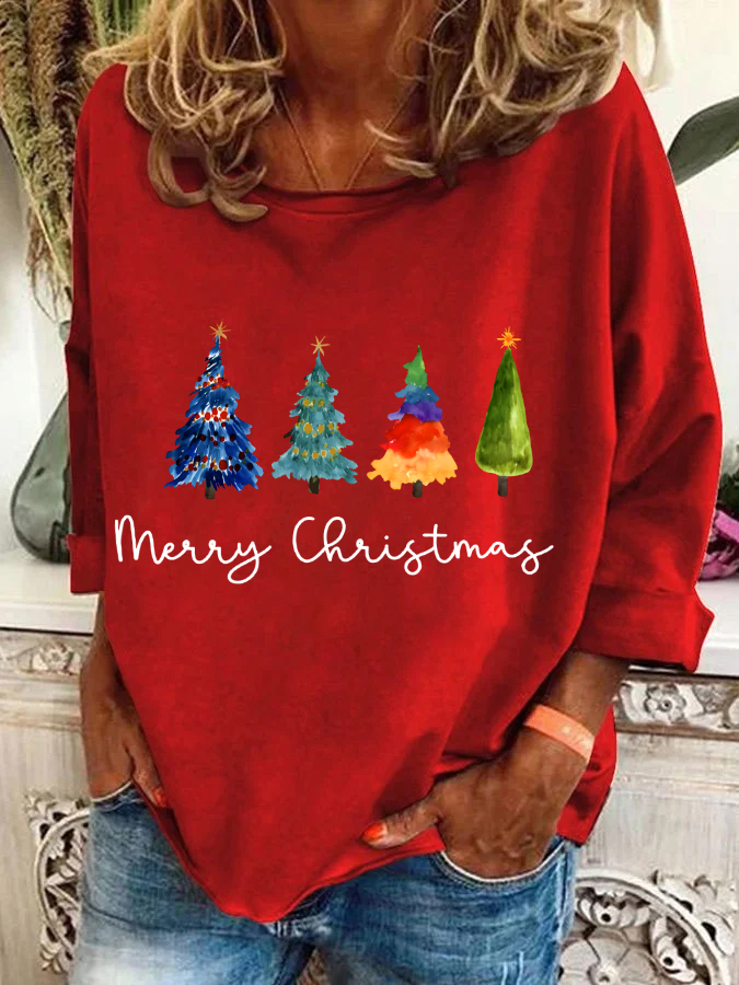 Christmas Tree Casual Sweatshirt