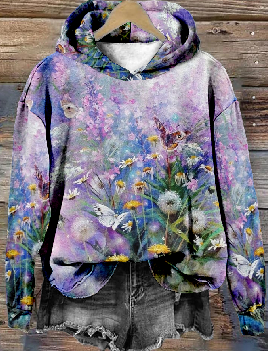 Vintage Hoodie 3D Printing Loose Hoodie