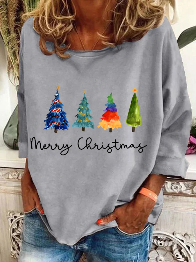 Christmas Tree Casual Sweatshirt