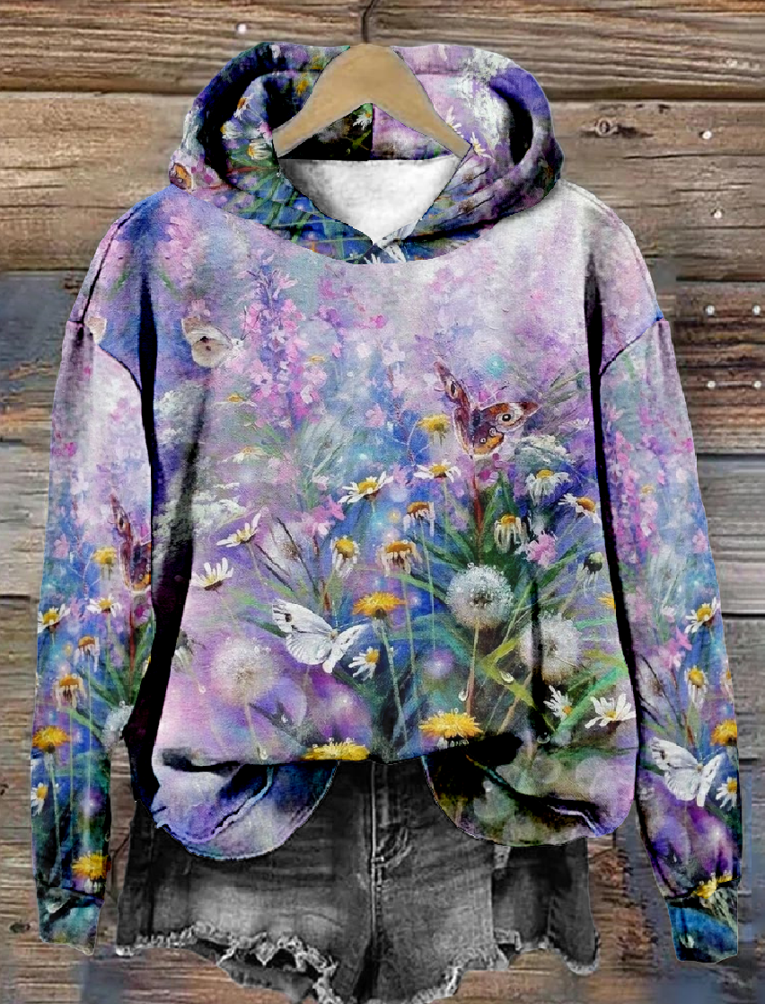 Vintage Hoodie 3D Printing Loose Hoodie