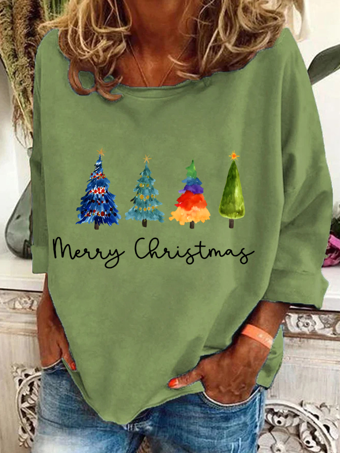 Christmas Tree Casual Sweatshirt