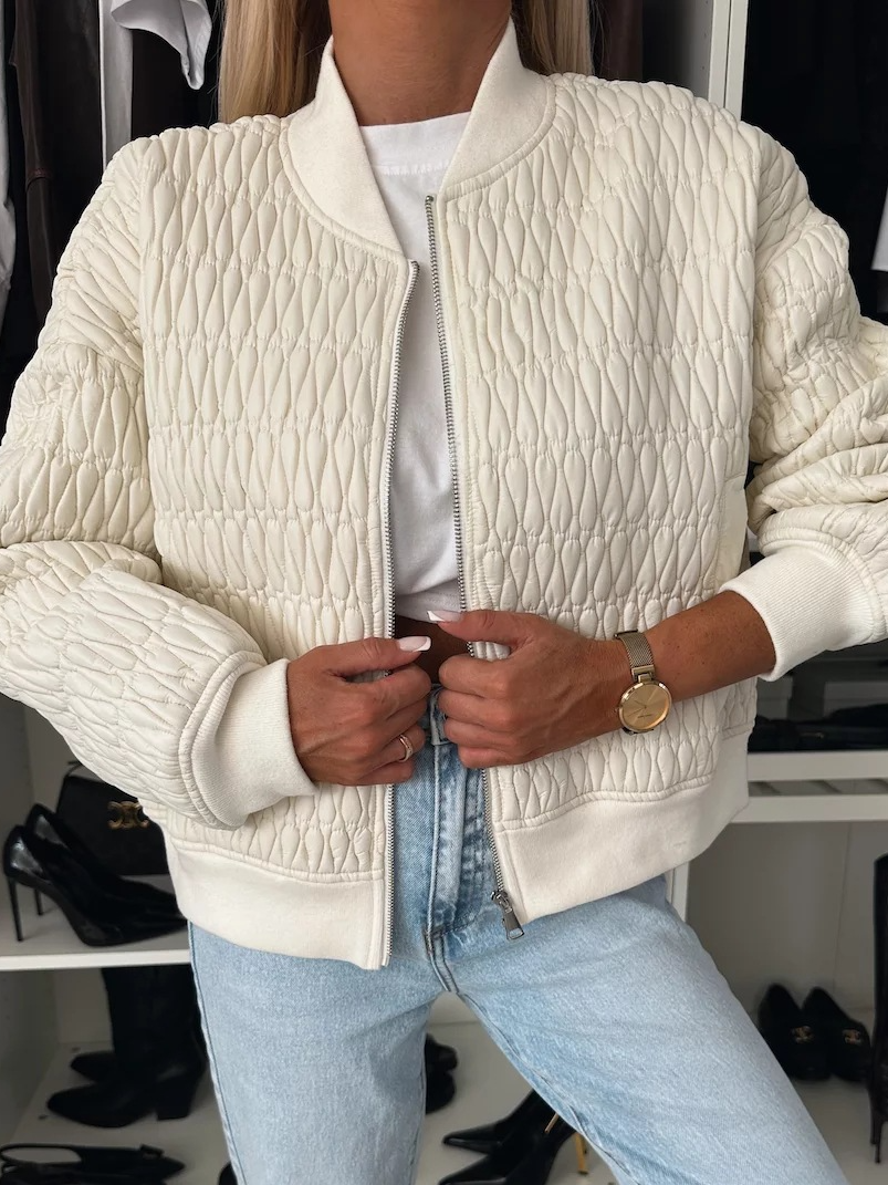 Loose Casual Crew Neck Jacket