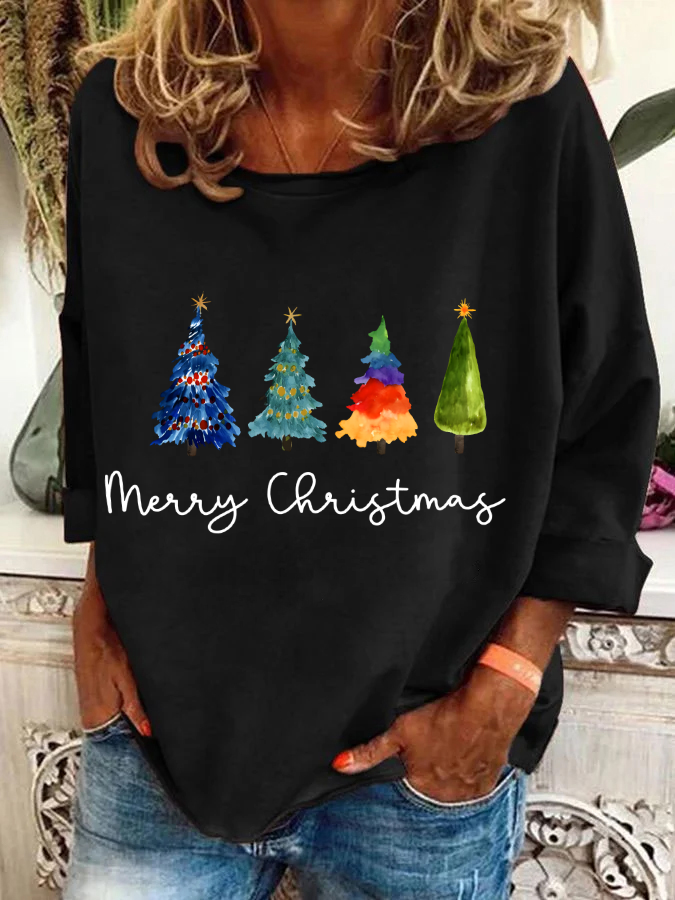 Christmas Tree Casual Sweatshirt