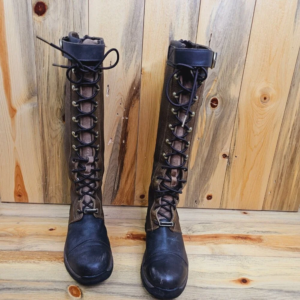 Plain Vintage Autumn Leather Outdoor Boots