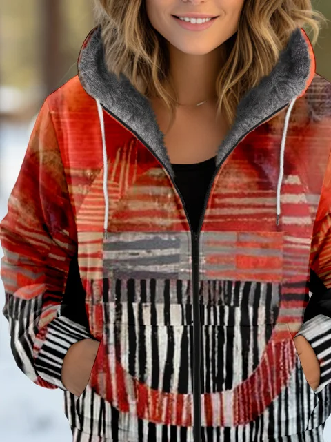 Hoodie Abstract Casual Jacket