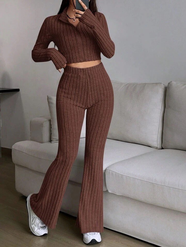 Regular Fit Casual Two-Piece Set