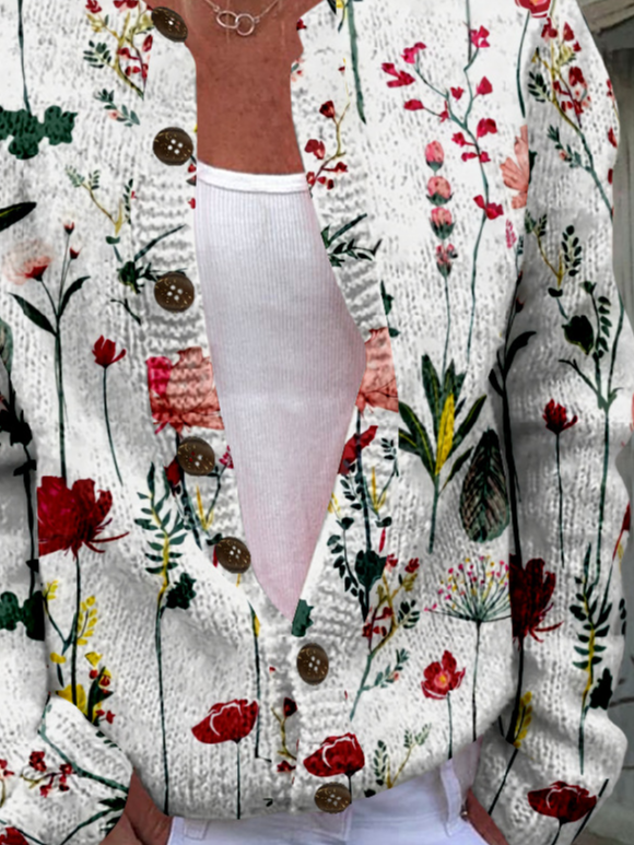 Floral Casual Loose Jacket