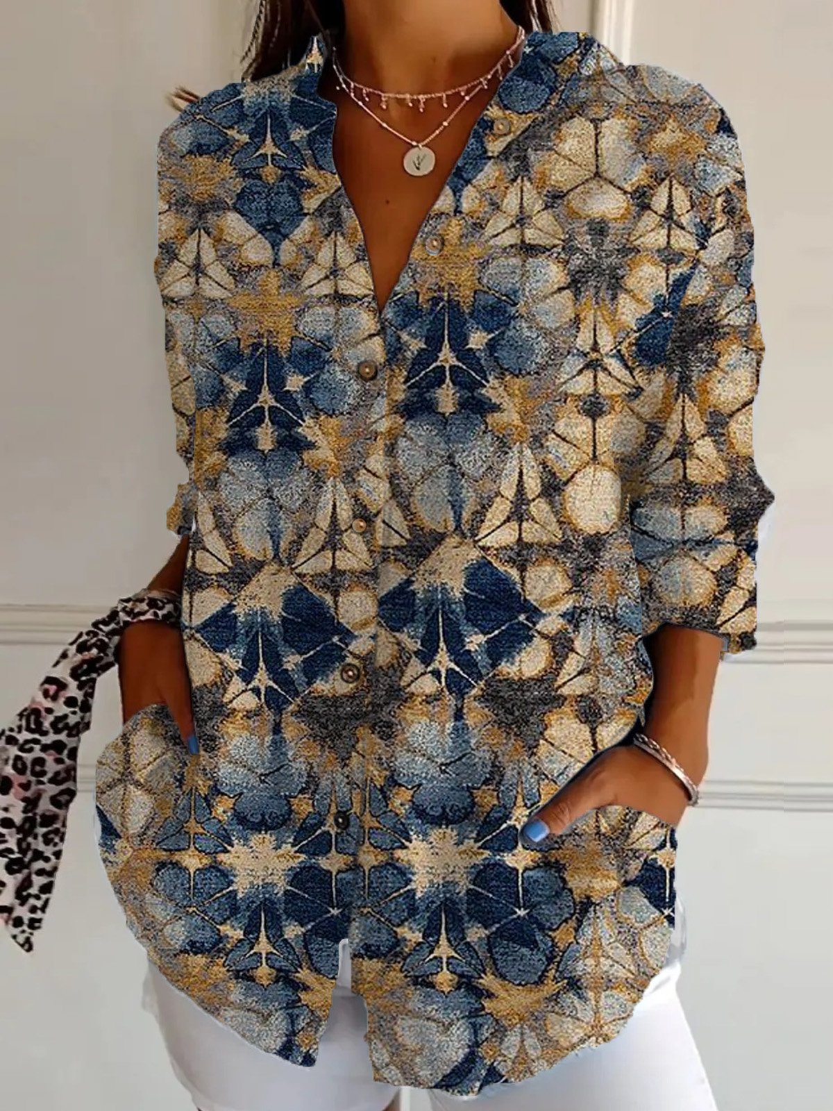 Loose Casual Ethnic Shirt