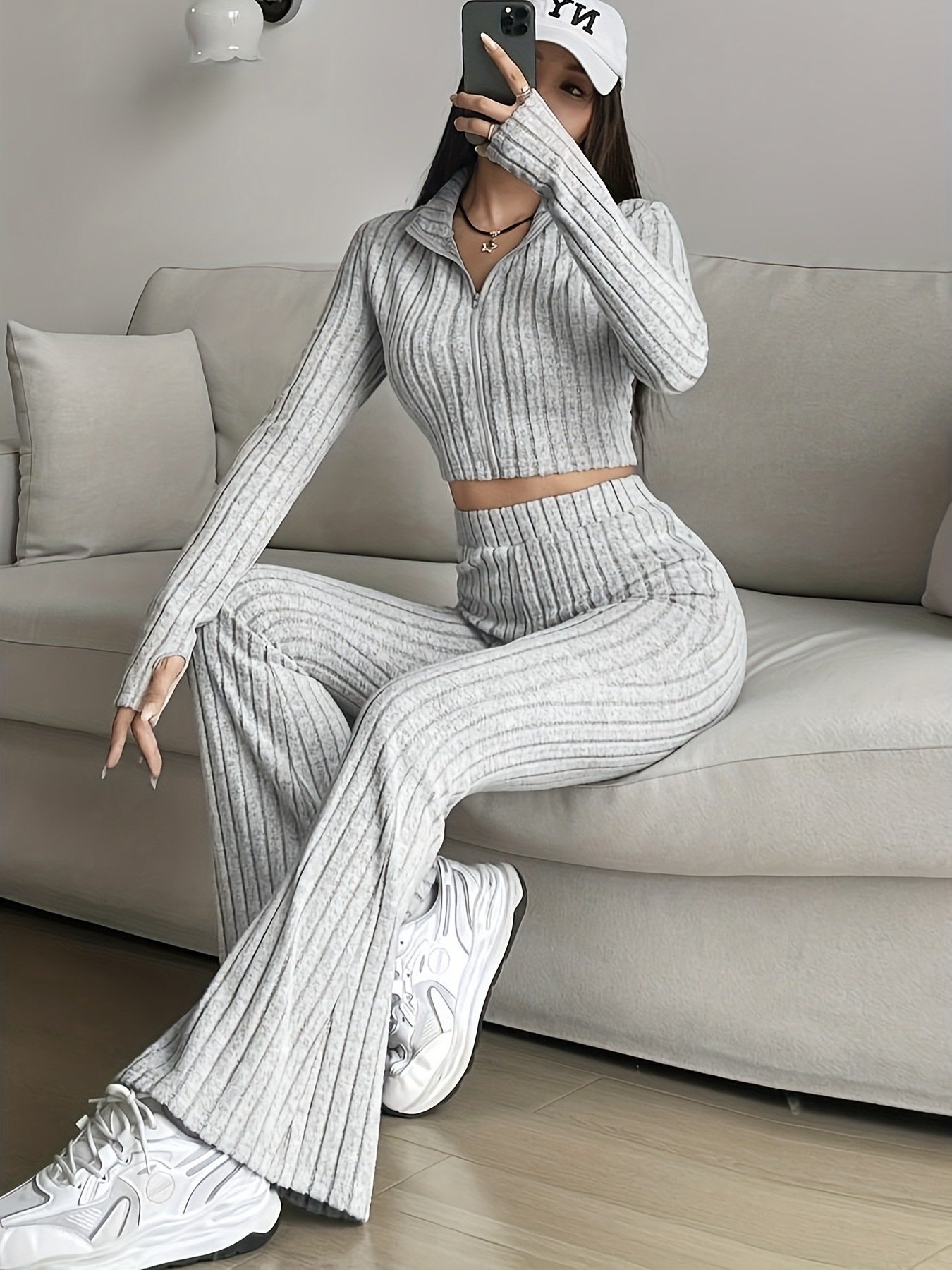 Regular Fit Casual Two-Piece Set