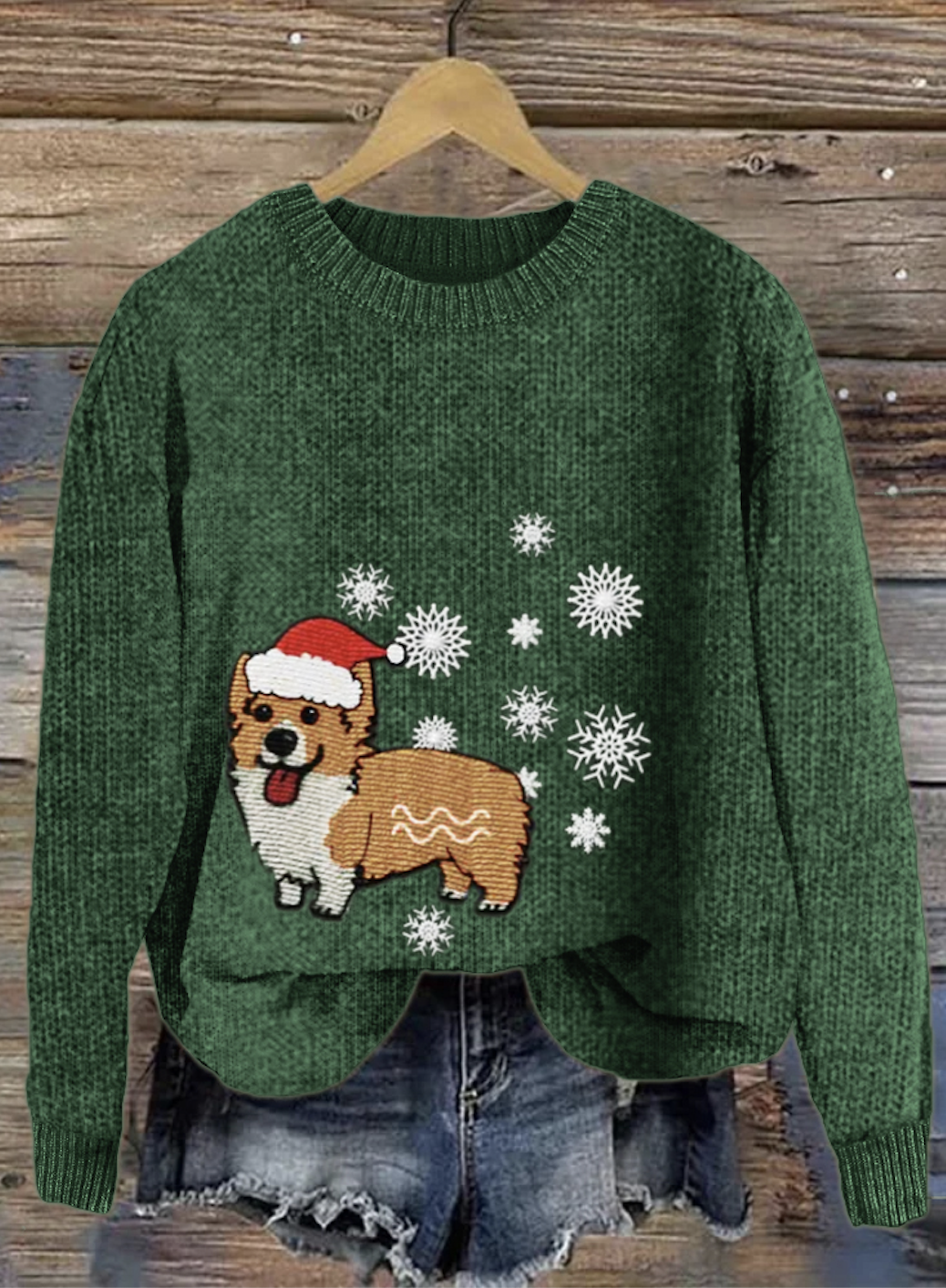 Christmas pet dog round neck sweater