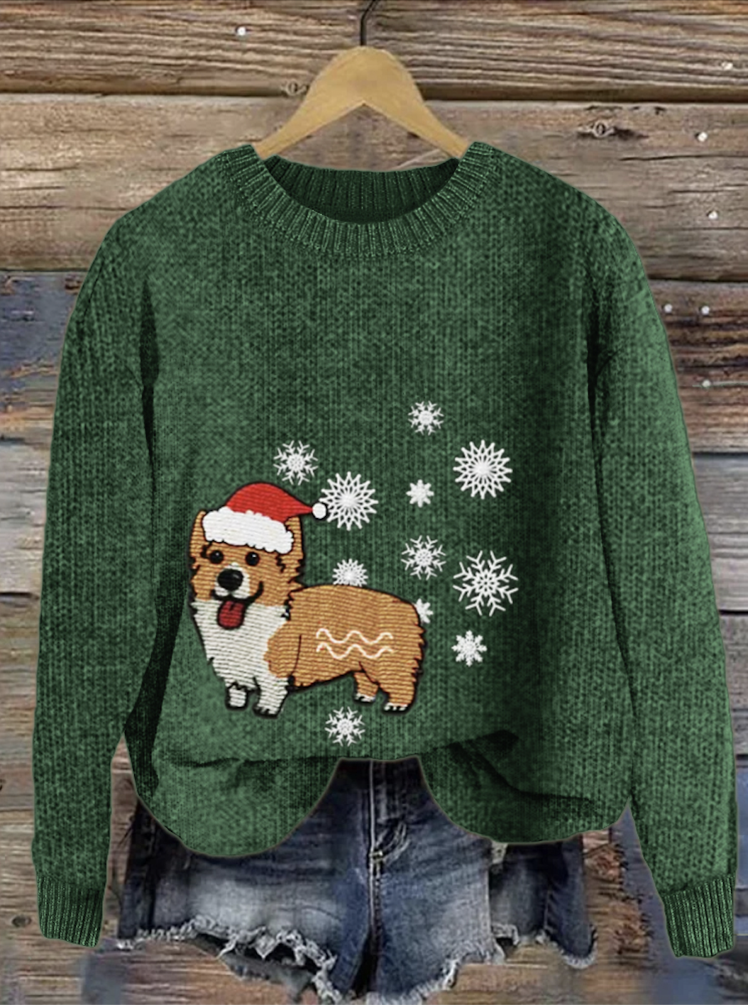 Christmas pet dog round neck sweater