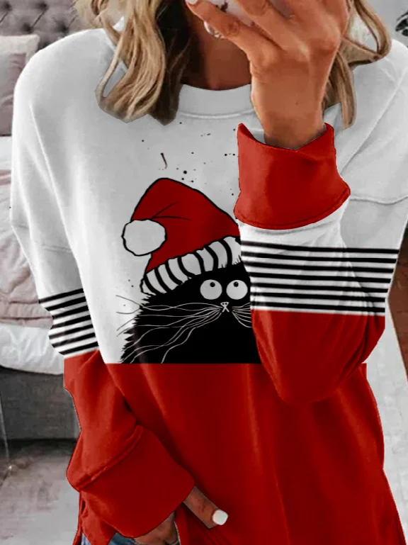 Casual Zipper Loose Sweatshirt