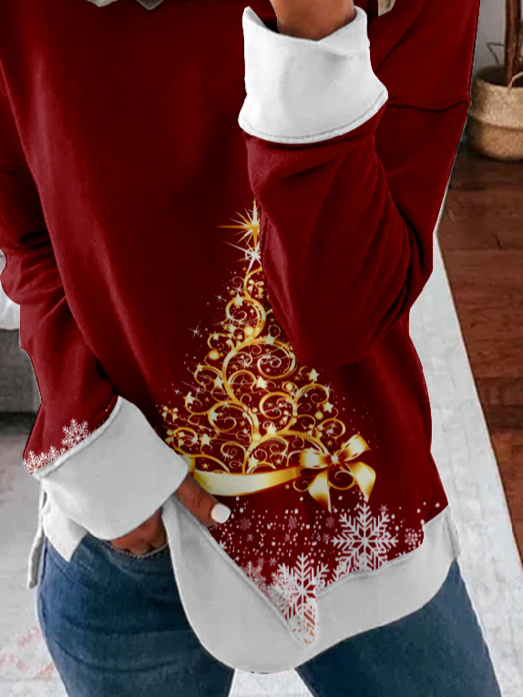 Casual Loose Christmas Sweatshirt