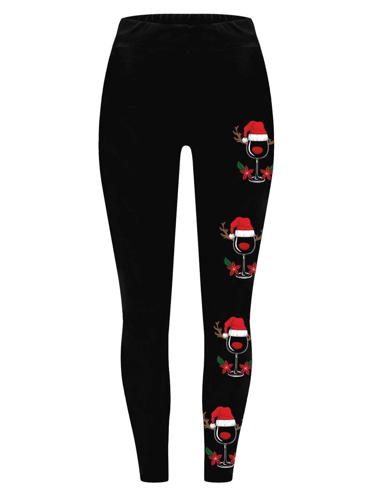 Christmas Print Casual Casual Leggings