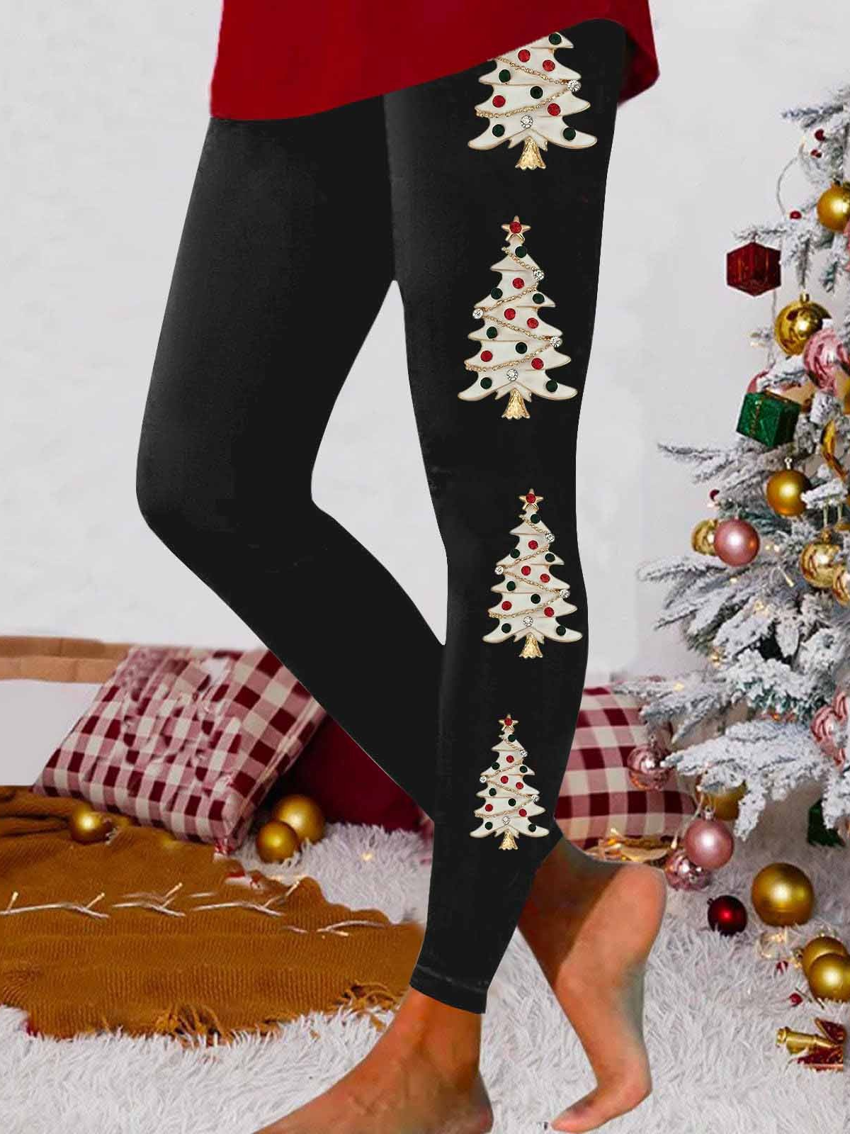 Women's Skinny Printed Pantyhose