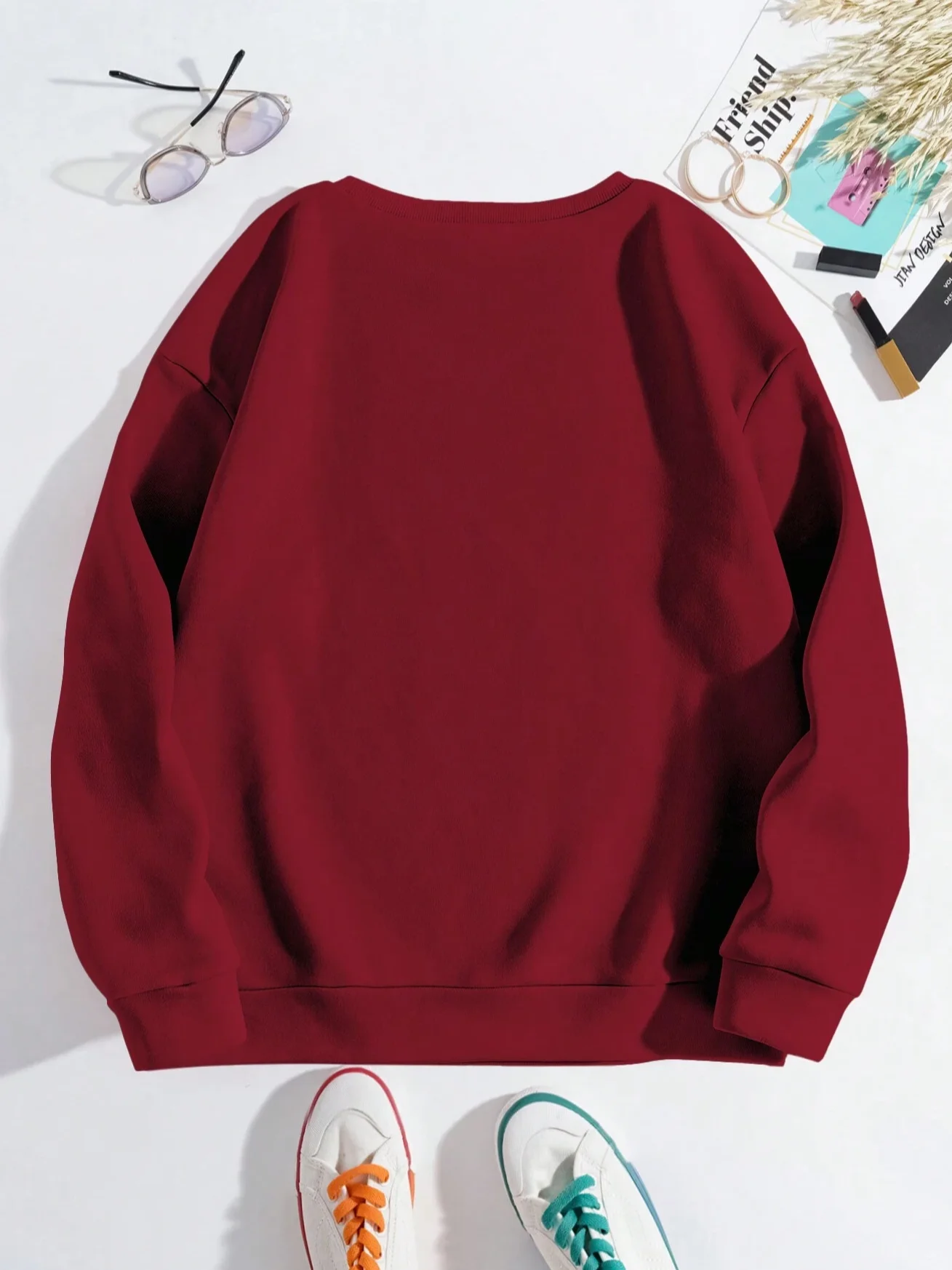 Text Letters Casual Sweatshirt