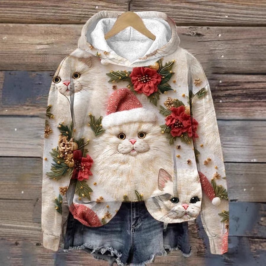 Casual Loose Christmas Hoodie Sweatshirt