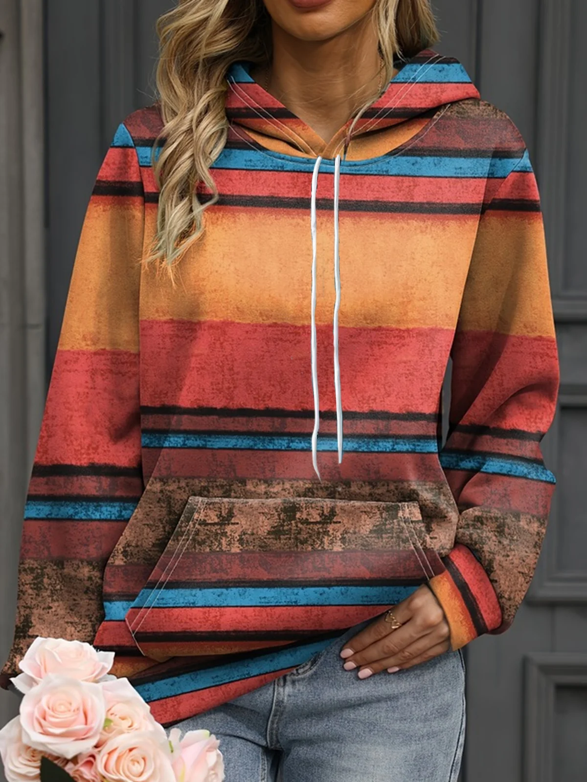 Casual Loose Ethnic Sweatshirt