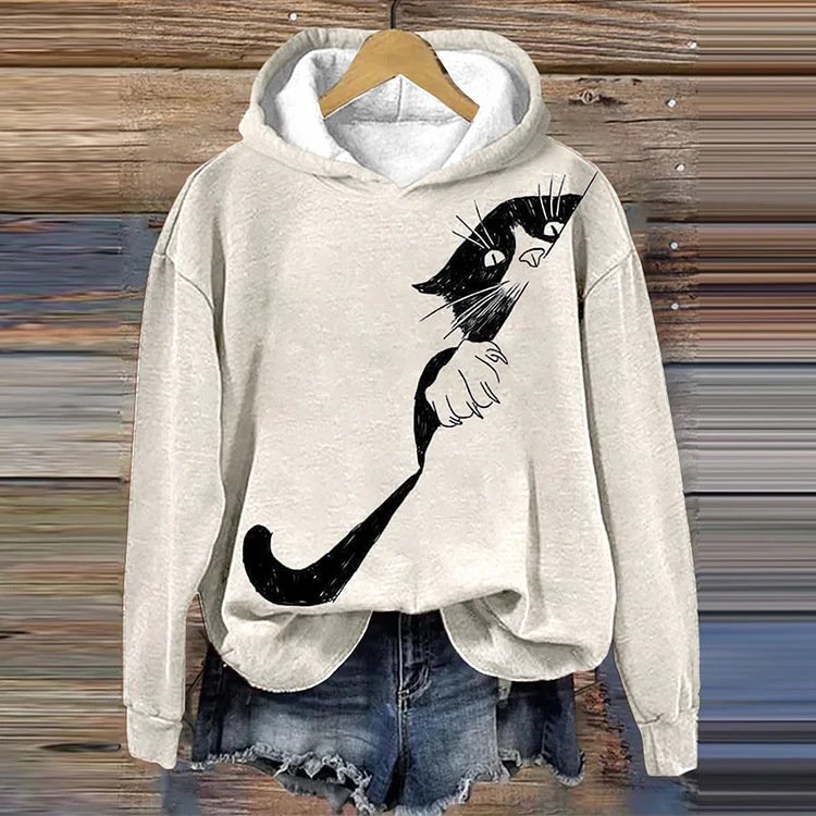 Hoodie Animal Casual Loose Sweatshirt