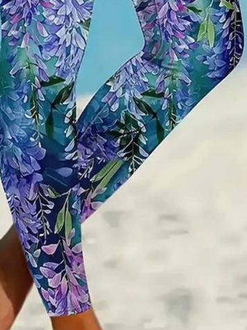 Leaf Print Leggings